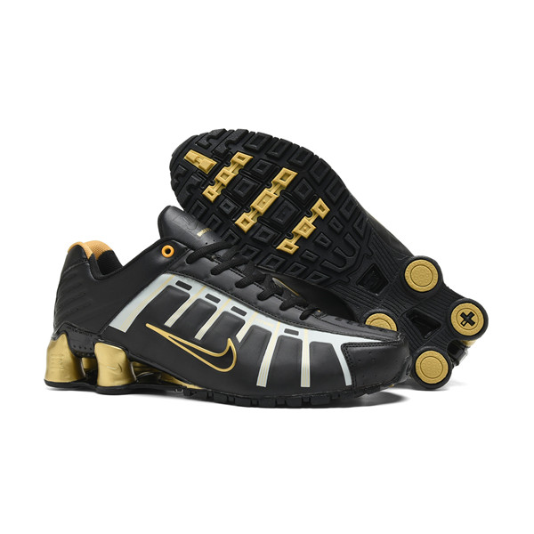 Men's Running Weapon Shox NZ Shoes Gold/Black 004
